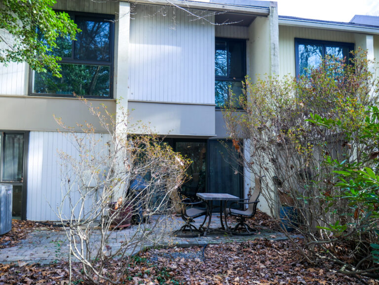 Backyard at Gabriel Homes. Adults with IDD have accessible housing to protect their health and wellbeing.