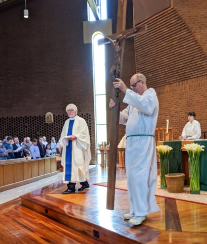 Gabriel Homes resident at Saint John Neumann Church.