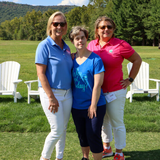 Kane sisters at Gabriel Homes golf tournament.