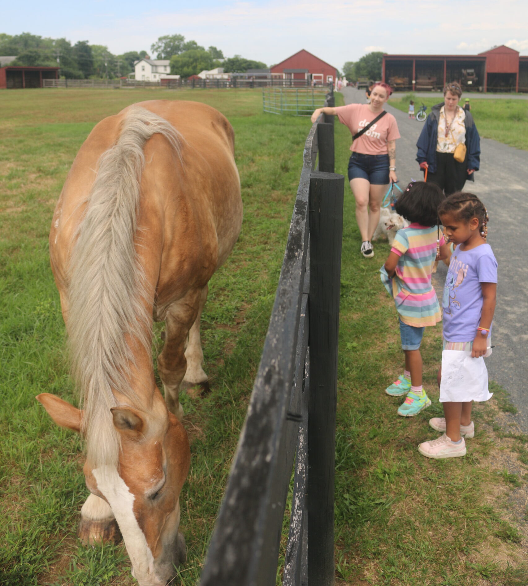 Gabriel Homes resident with her sister at Frying Pan Park in Herndon.