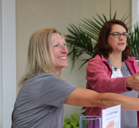 Gabriel Homes board members Cheryl Richardson (left) and Karen Chapman (right).