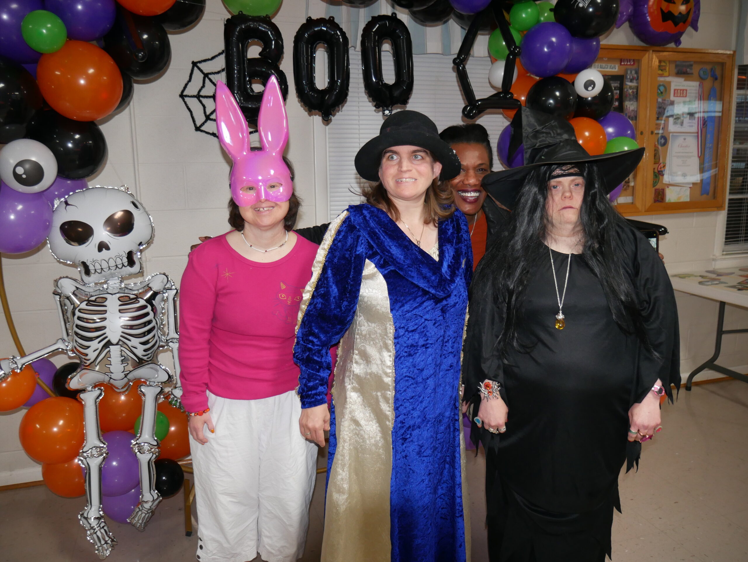 Gabriel Homes residents at the Boo Bash, a Halloween party.