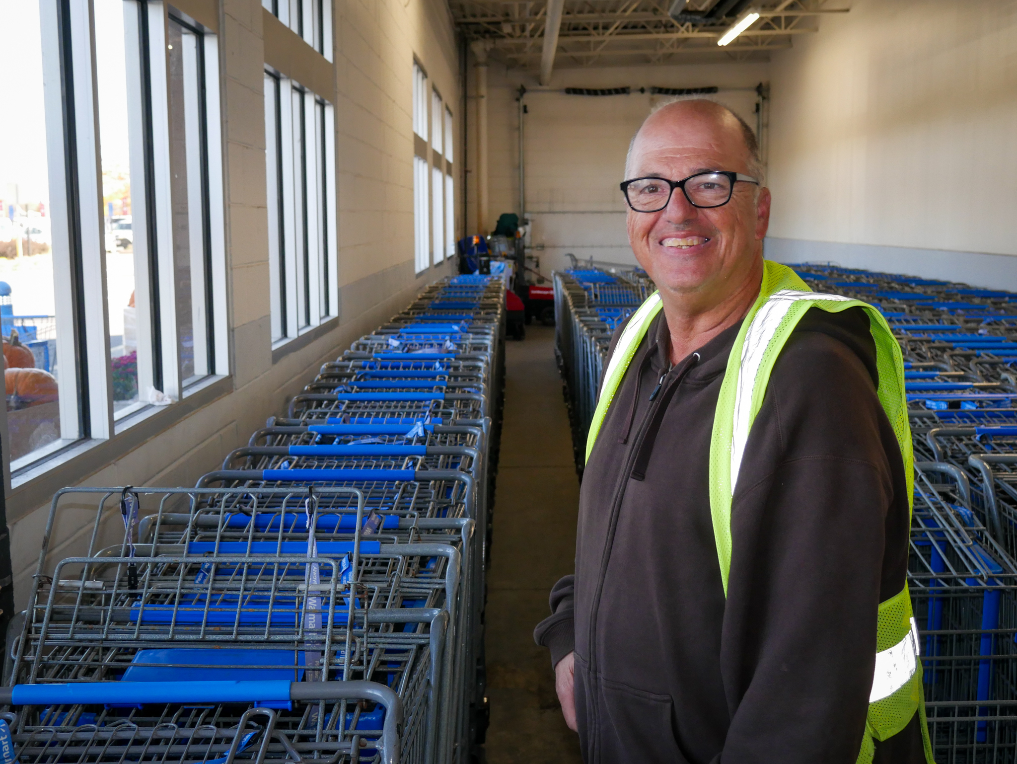 Gabriel Homes resident working at Walmart.