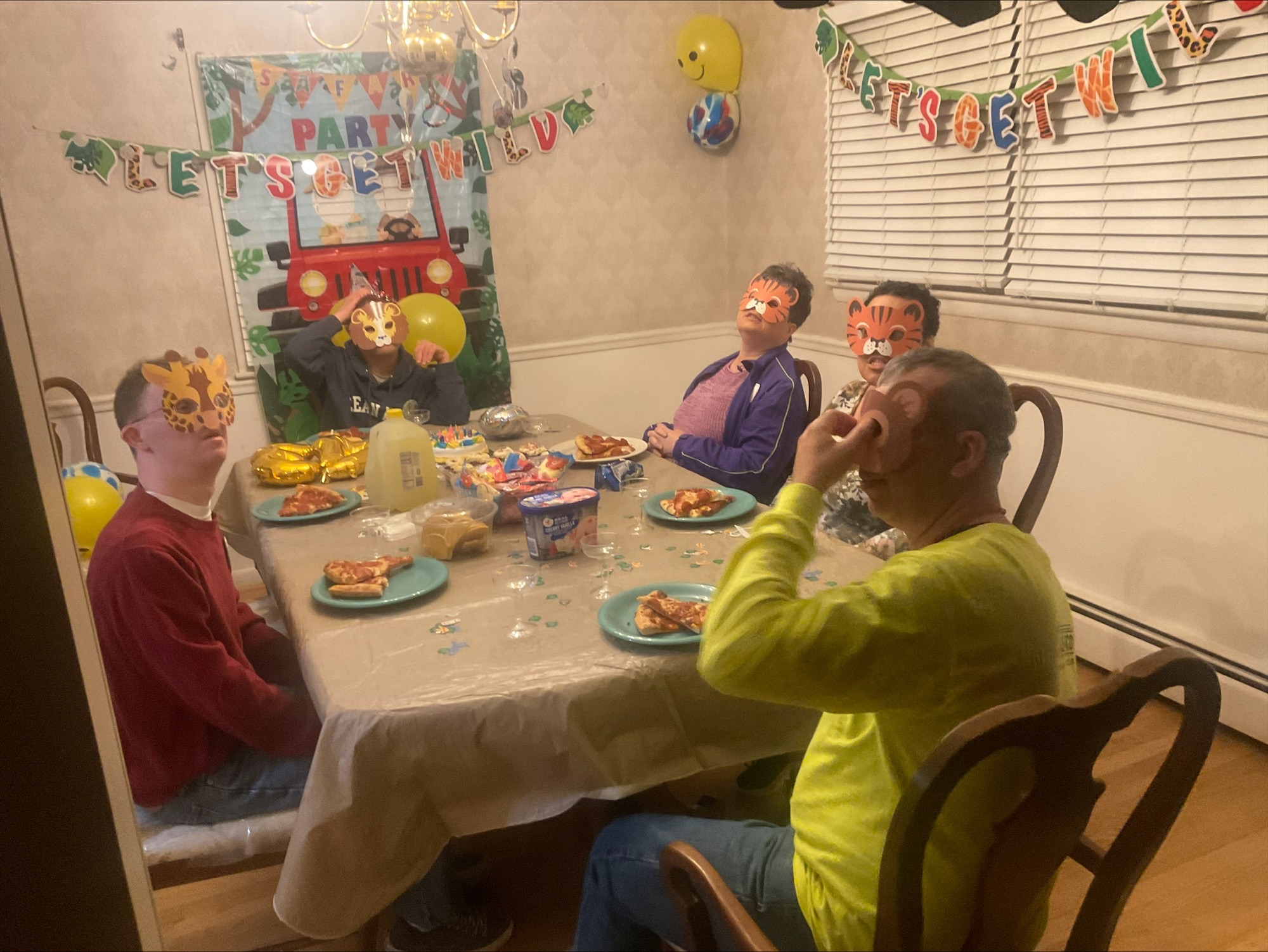 Gabriel Homes residents who are close friends celebrating a birthday party.