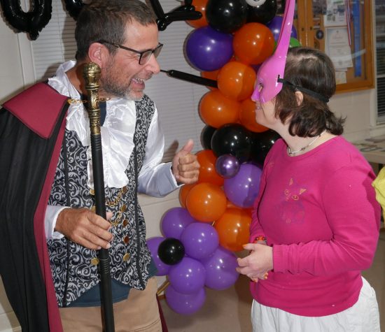 Gabriel Homes residents at Boo Bash, a Halloween party.