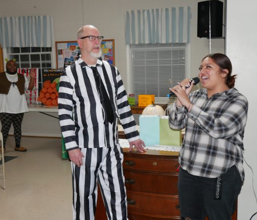 Gabriel Homes resident at the Boo Bash, a Halloween party.