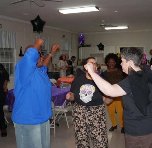 Gabriel Homes residents at the Boo Bash, a Halloween party.