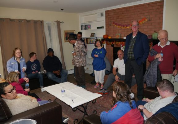 Gabriel Homes residents at Thanksgiving.