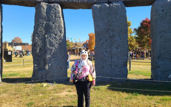 Gabriel Homes resident at Cox Farms at Foamhenge, a recreation of Stonehenge.