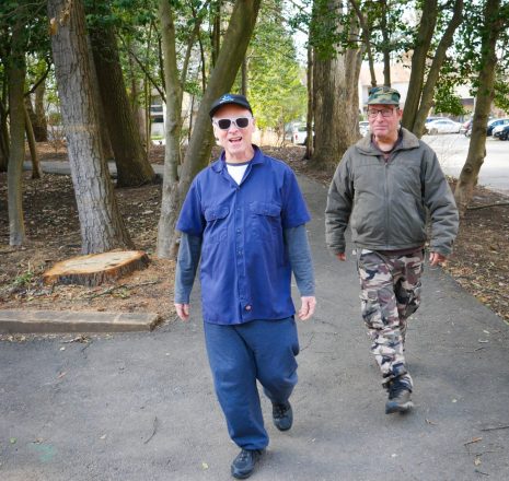 Gabriel Homes residents walking on Reston trails.