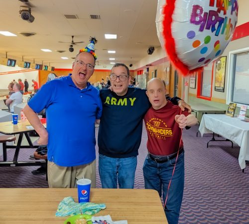 Gabriel Homes residents at bowling alley.