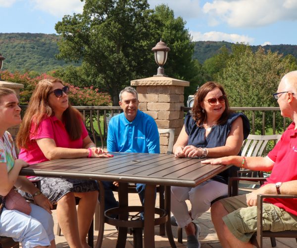 Gabriel Homes staff and residents at the golf tournament.