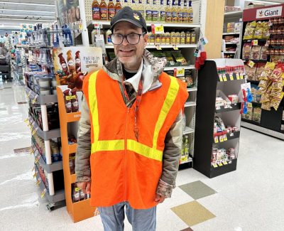 Gabriel Homes resident at work at Giant.