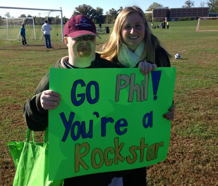 Sarah Carwile (right), board member at Gabriel Homes, at the Special Olympics.